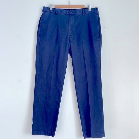 Brooks Brothers Advantage Chino Stretch Clark Fit flat front dress trouser pants - Picture 1 of 6
